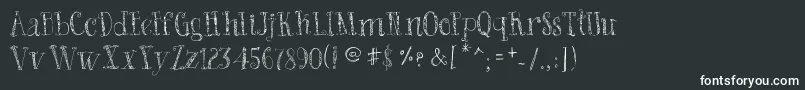 BadKing Font – White Fonts on Black Background