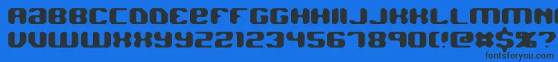 JawbreakerBrk Font – Black Fonts on Blue Background