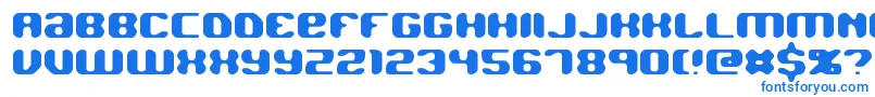 フォントJawbreakerBrk – 白い背景に青い文字