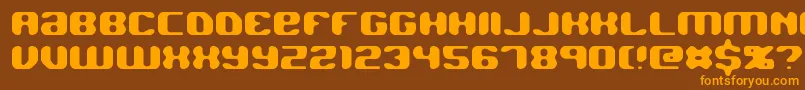 JawbreakerBrk Font – Orange Fonts on Brown Background