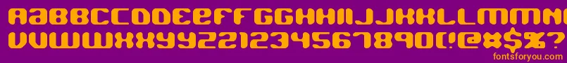 JawbreakerBrk Font – Orange Fonts on Purple Background