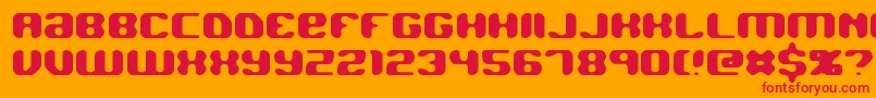 JawbreakerBrk Font – Red Fonts on Orange Background