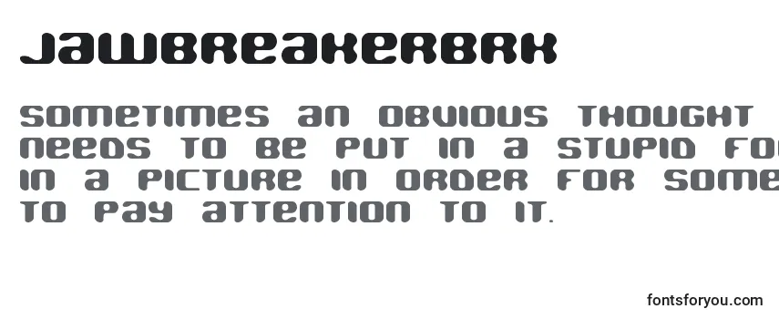 Review of the JawbreakerBrk Font