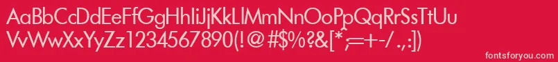 FunctiontwoRegular Font – Pink Fonts on Red Background