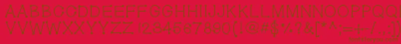 Geldoticaplainf Font – Brown Fonts on Red Background