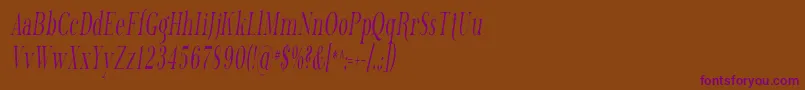 Phosph13 Font – Purple Fonts on Brown Background