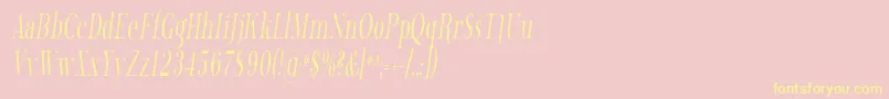 Phosph13 Font – Yellow Fonts on Pink Background