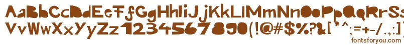 Шрифт Kroeskop – коричневые шрифты