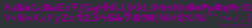 Kroeskop Font – Purple Fonts on Black Background