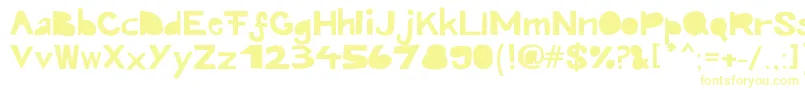 Шрифт Kroeskop – жёлтые шрифты