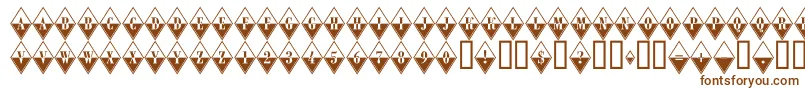 Шрифт ARombybWRegular – коричневые шрифты на белом фоне