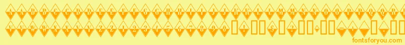 More about ARombybWRegular Font ARombybWRegular Font – Orange Fonts on Yellow Background
