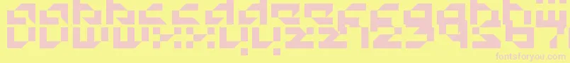 Superload Font – Pink Fonts on Yellow Background