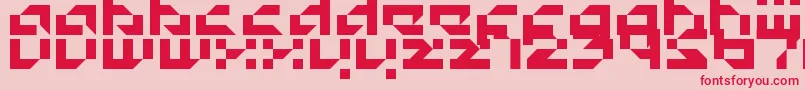 Superload Font – Red Fonts on Pink Background