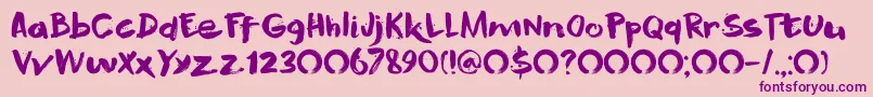 MurasakiDemo Font – Purple Fonts on Pink Background