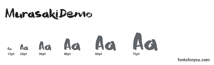 MurasakiDemo Font Sizes