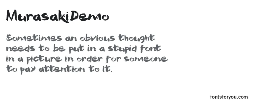 Schriftart MurasakiDemo