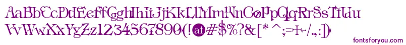 IndustrialSchizophrenic Font – Purple Fonts on White Background