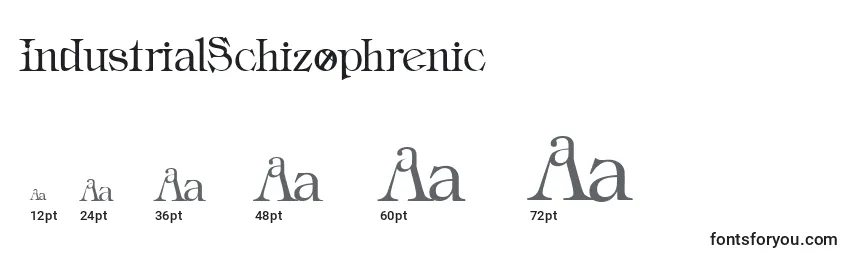IndustrialSchizophrenic Font Sizes