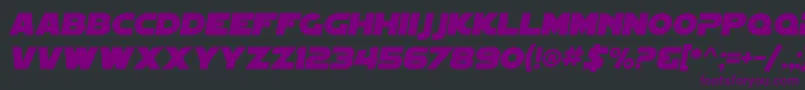 SfDistantGalaxyItalic Font – Purple Fonts on Black Background