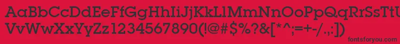 Lubalingraitcteemed Font – Black Fonts on Red Background