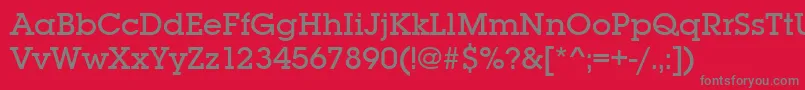 Lubalingraitcteemed Font – Gray Fonts on Red Background