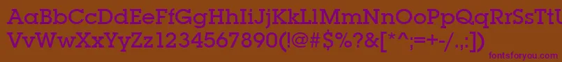 Lubalingraitcteemed Font – Purple Fonts on Brown Background