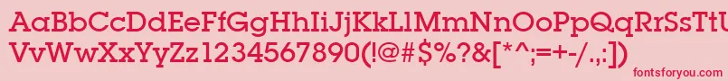 Lubalingraitcteemed Font – Red Fonts on Pink Background