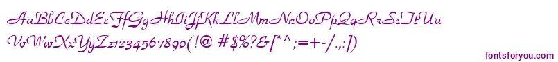 Шрифт SecondRoad – фиолетовые шрифты
