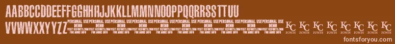 Themaineventdemo Font – Pink Fonts on Brown Background