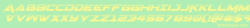 Geminahalfital Font – Yellow Fonts on Green Background