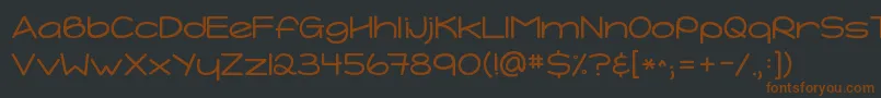 Kgtightrope Font – Brown Fonts on Black Background