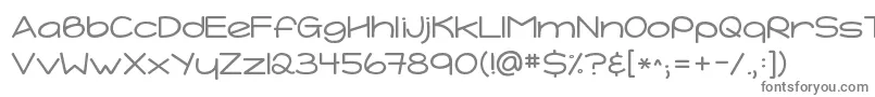 フォントKgtightrope – 白い背景に灰色の文字