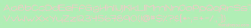 Kgtightrope Font – Pink Fonts on Green Background