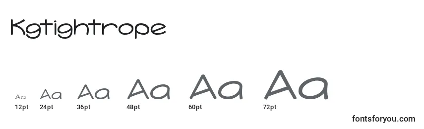 Kgtightrope Font Sizes
