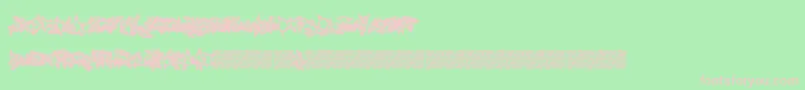Indiansummer Font – Pink Fonts on Green Background