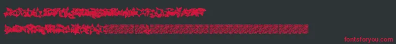 Indiansummer Font – Red Fonts on Black Background