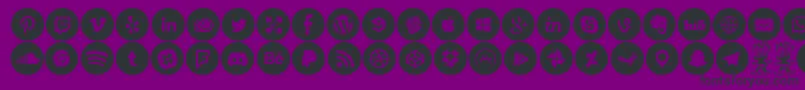 More about SocialMediaCircled Font SocialMediaCircled Font – Black Fonts on Purple Background