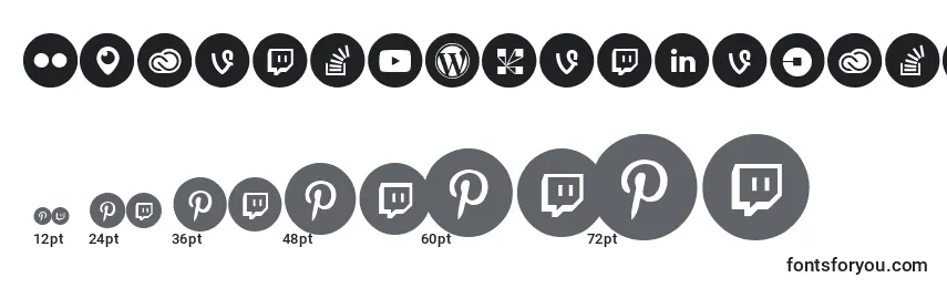 SocialMediaCircled Font Sizes