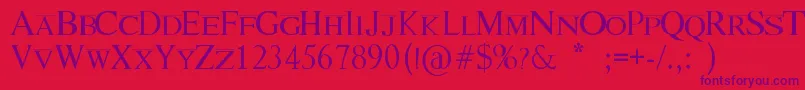 LionKing Font – Purple Fonts on Red Background