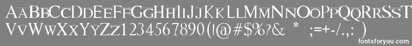 LionKing Font – White Fonts on Gray Background