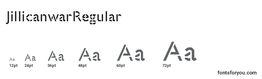 JillicanwarRegular Font Sizes