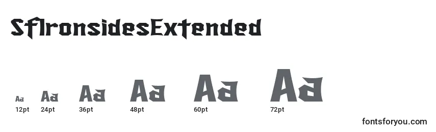 SfIronsidesExtended Font Sizes