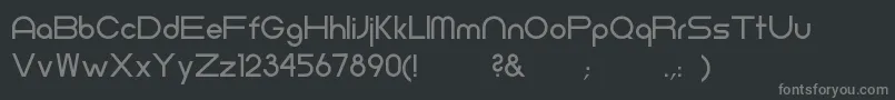 NeometricMedium Font – Gray Fonts on Black Background