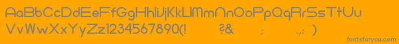 NeometricMedium Font – Gray Fonts on Orange Background