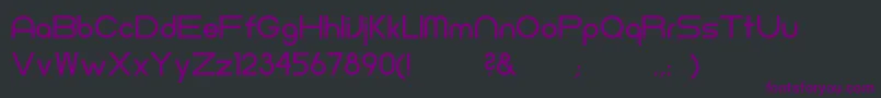 Czcionka NeometricMedium – fioletowe czcionki na czarnym tle