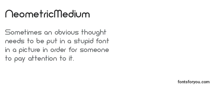NeometricMedium Font