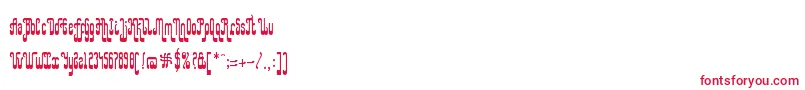 RapMyHipHop Font – Red Fonts on White Background