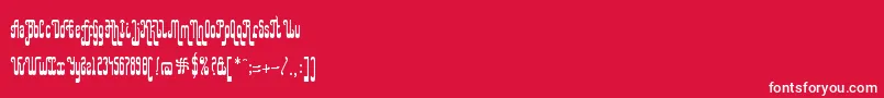 Police RapMyHipHop – polices blanches sur fond rouge