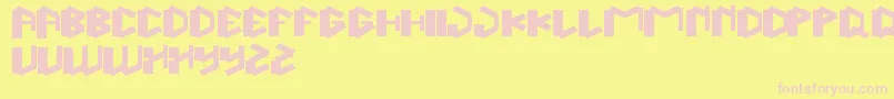 ThisIsTrue Font – Pink Fonts on Yellow Background